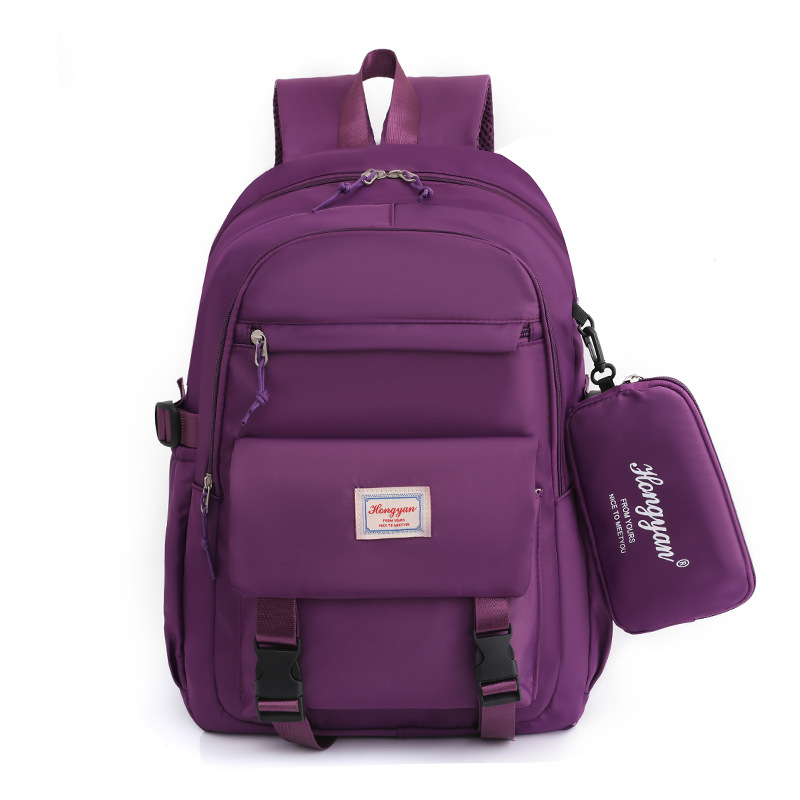 A trend of large-capacity backpacks for girls, nylon waterproof backpacks from Harajuku, Japan and South Korea, for junior high school and high school students Item Picture
