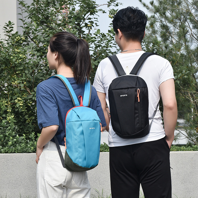 Cross-border lightweight outdoor sports backpack, simple travel men's and women's hiking bag, swimming and fitness bag, can be printed with LOGO full figure
