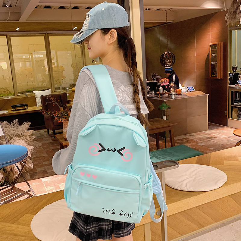 High appearance level 2024 autumn/winter new Japanese-style cute large-capacity casual and versatile student soft girl backpack for girls details Picture