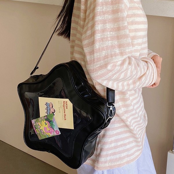 Niche bag 2025 New five-pointed star pain bag, sweet, cool and cute, Spicy girl backpack, student commuting single-shoulder schoolbag Application Scenario