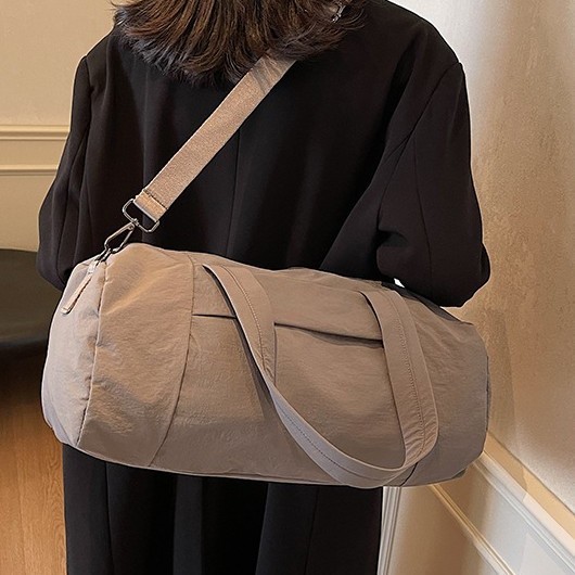 Travel bag, women's short trip bag, luggage bag, large capacity, light and simple storage bag, Korean-style casual single-shoulder bag Specification drawing