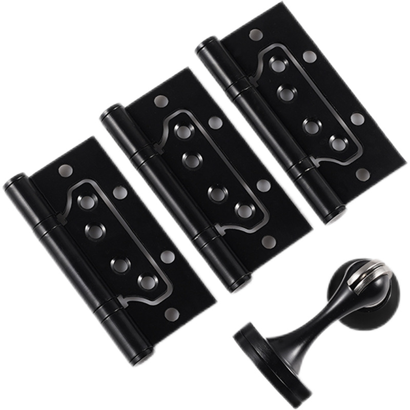 Stainless steel folding hardware complete set, door hinges, wooden doors, 4-inch and 5-inch bearing hinges, swing doors, hinge rooms Item Picture