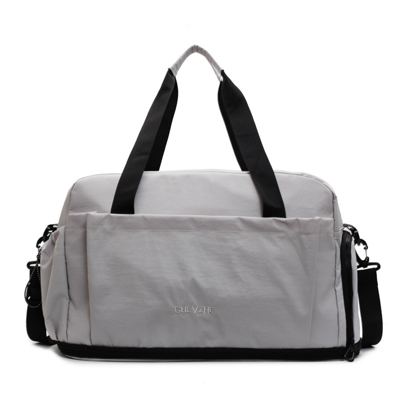 New lightweight and expandable travel bags, cross-border business trip hand-held crossbody luggage bag, outdoor dry and wet separation fitness bag Item Picture