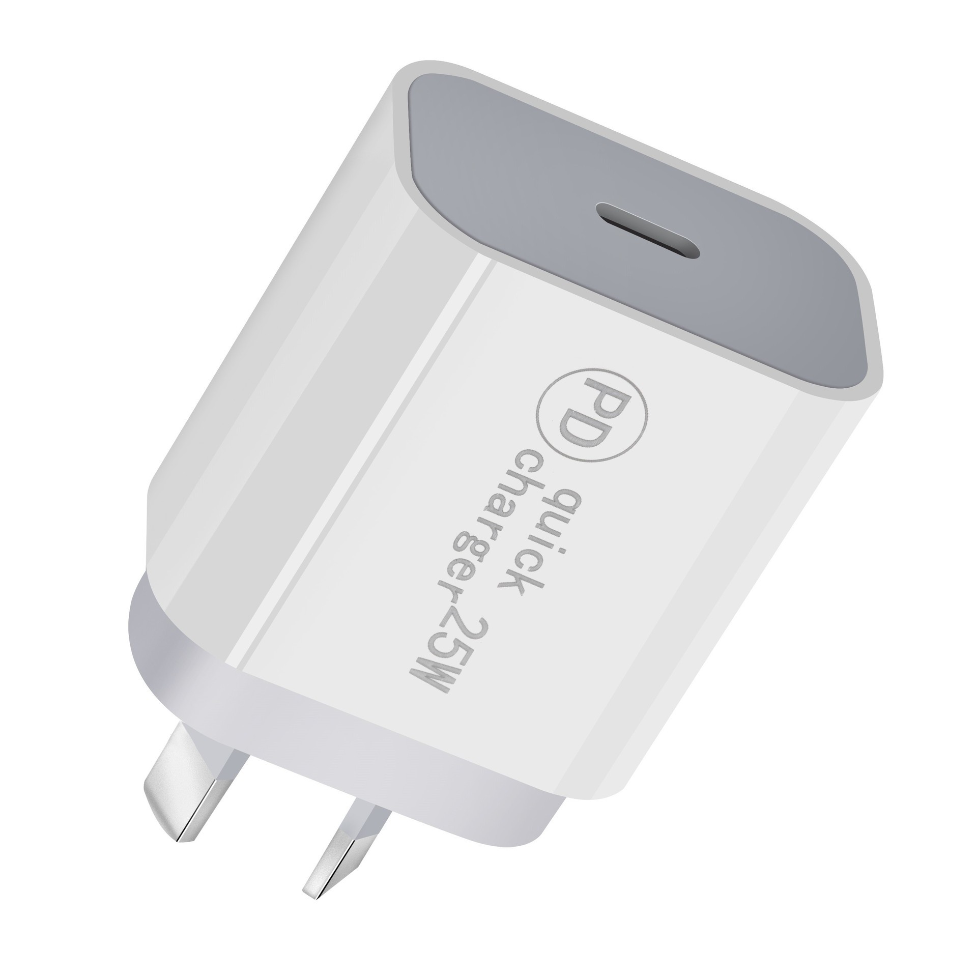 25W Australian single PD charger, SAA Australian 20W new PD adapter, cross-border exclusive for 18W Australian PD direct charging Specification drawing