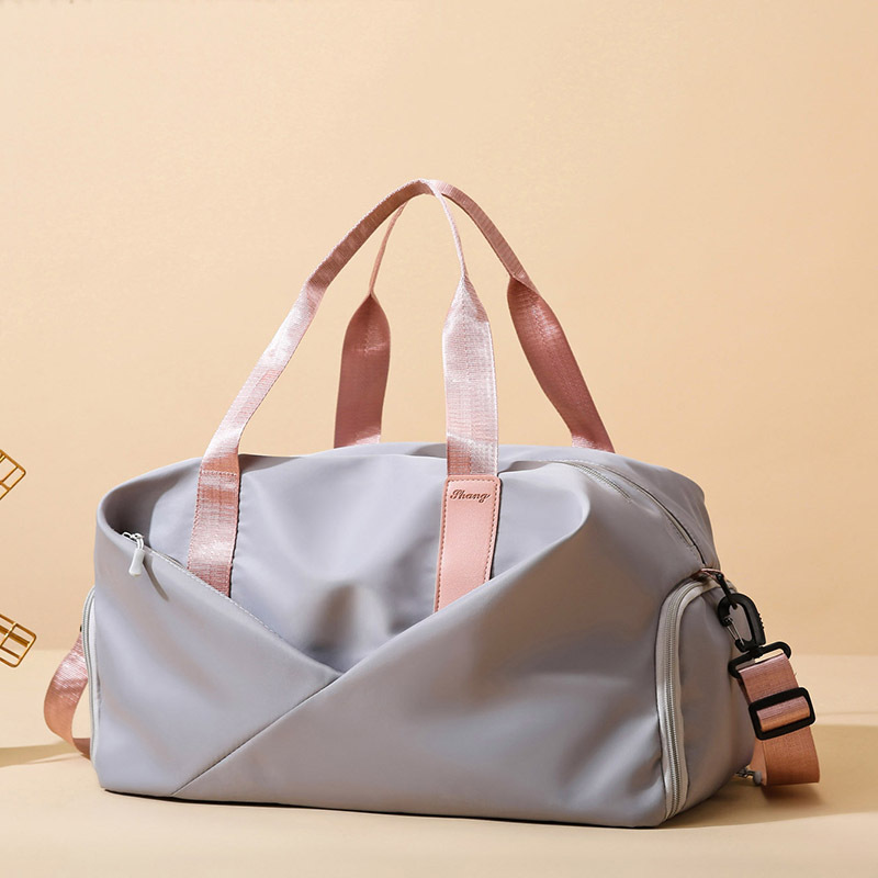 New travel bags, hand-held large-capacity short-distance luggage bags, lightweight travel bags, dry-wet separation sports and fitness bags full figure