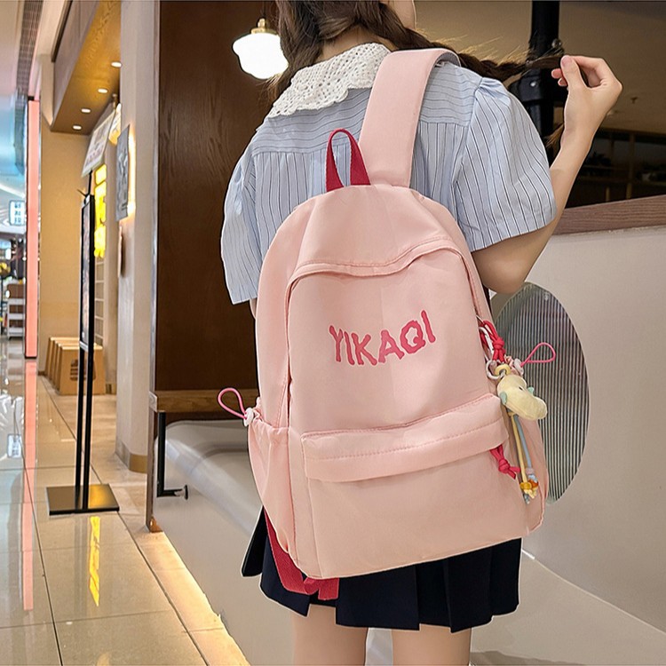 A lightweight college birthday series versatile backpack, a new summer simple and casual travel high school student backpack with large capacity full figure