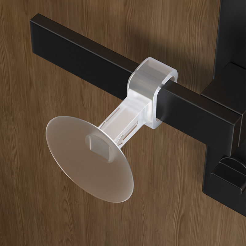 Silicone door suction, non-perforated door handle, anti-collision pad behind the door, bathroom blocker, anti-collision wonder for toilet entrance door Application Scenario