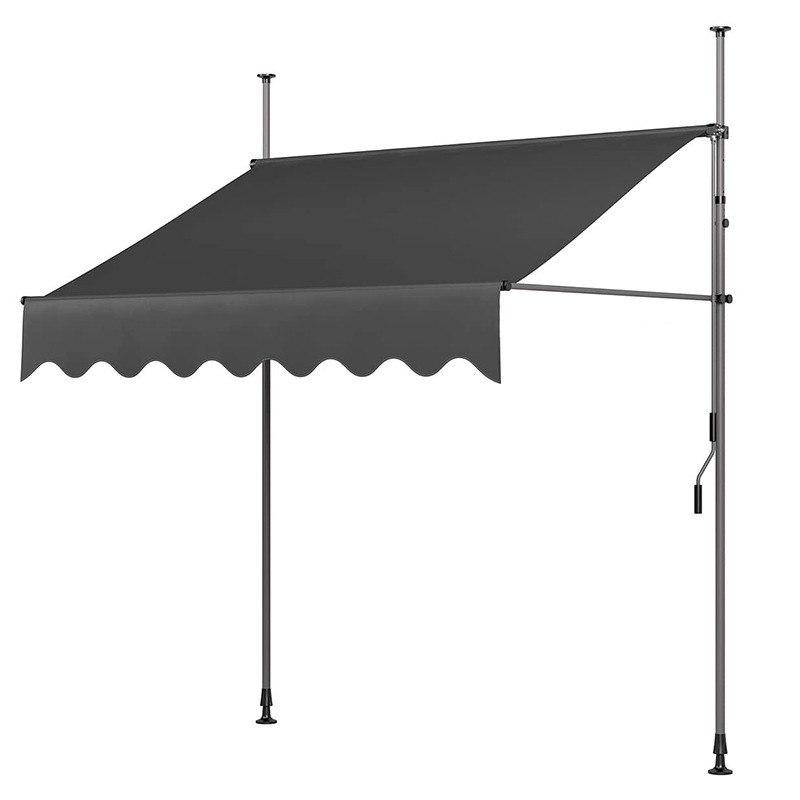 Customized outdoor balcony, non-drilling, folding, retractable, hand-cranked sunshade, shop storefront, courtyard eaves, and rain shelters Item Picture