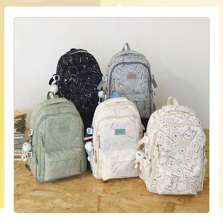 High appearance level schoolbag for primary and secondary school students, female ins large-capacity backpack for junior and senior high school students, dopamine soft girl backpack Application Scenario