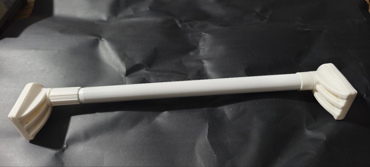 Wholesale of non-drilling and non-nailing telescopic poles for clothes drying, balcony curtain hanging poles, shower curtain poles, door curtains and wardrobe support poles details Picture