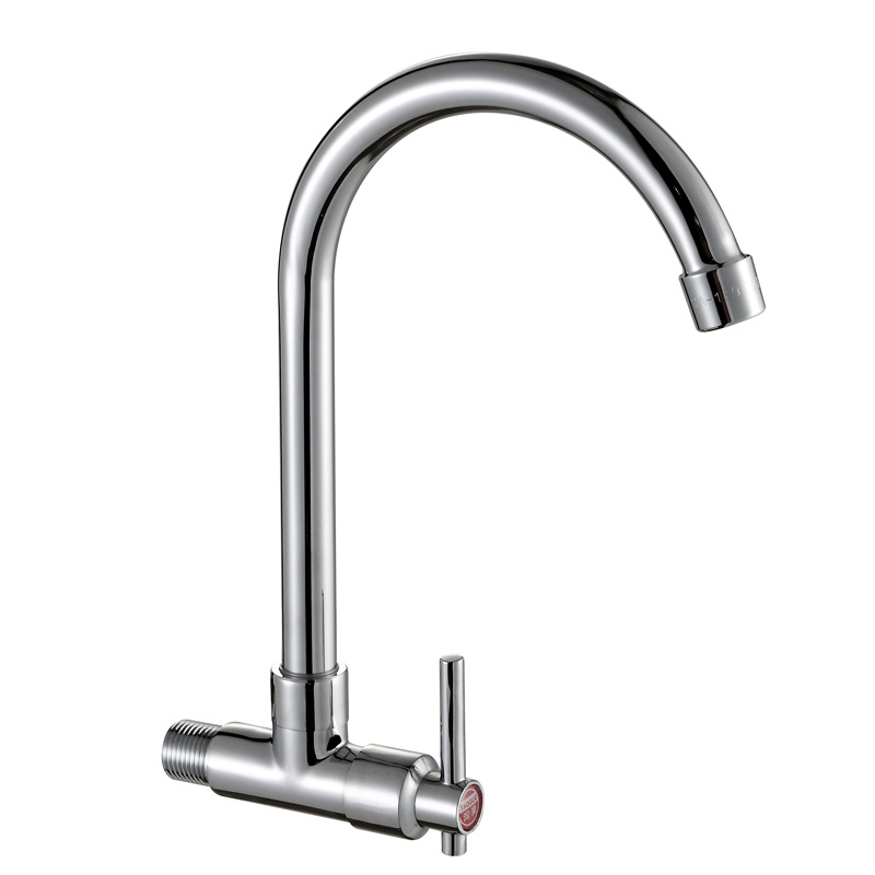 Wall-mounted faucet, kitchen wall-mounted single-cooling universal sink faucet, single-cooling faucet, kitchen stainless steel sink, sun Specification drawing