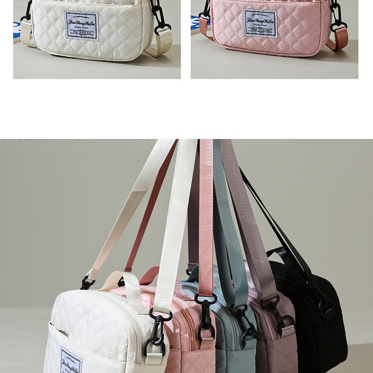 2025 New cross-border fitness bag, large-capacity, simple, portable and fashionable luggage bag, outdoor trendy checkered travel bag details Picture