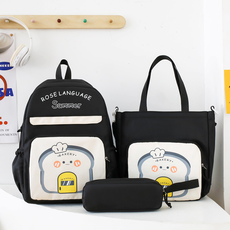 New color-blocking bags, tutorial bags, handbags, junior high school schoolbags, Korean-style cute backpacks, and large-capacity travel bags full figure