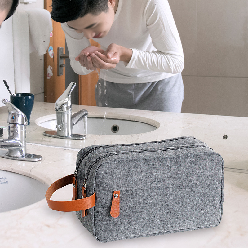 Customized men's toiletry bag, large-capacity travel storage bag, men's toiletry bag finished printing, starting from 50 pieces Application Scenario