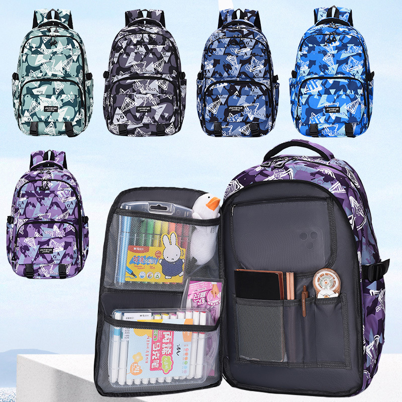 New backpack for primary school students, reducing burden and protecting the spine, large capacity, cute girls' backpack, high appearance level, student schoolbag, cross-border full figure