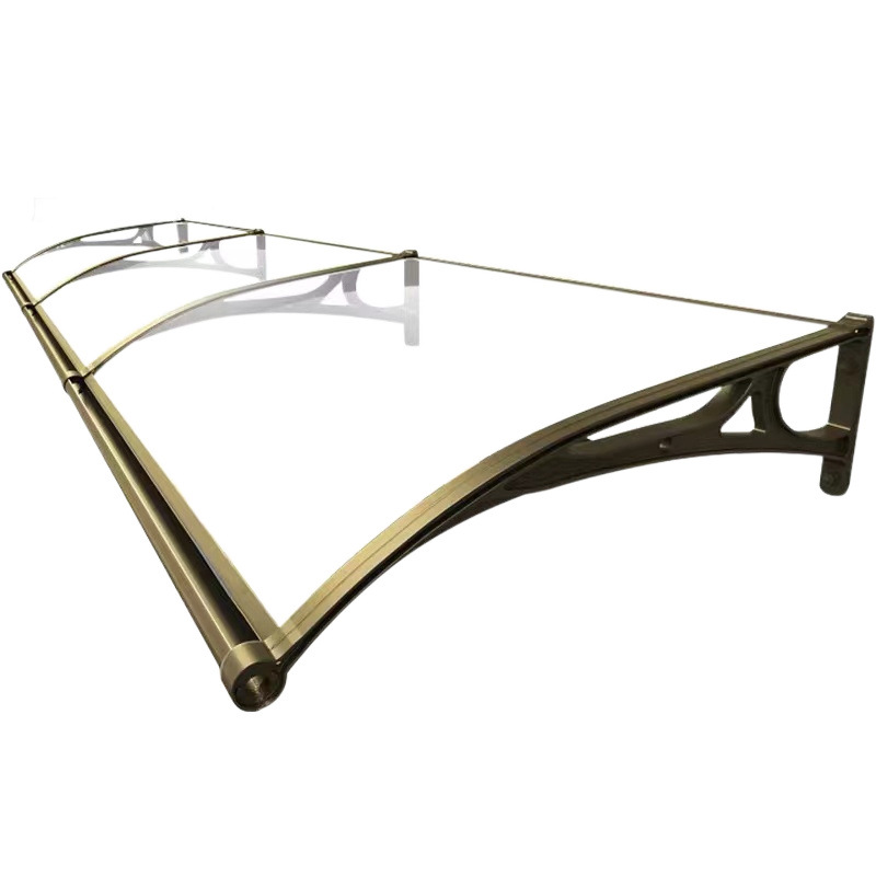 Outdoor rainproof large water trough, aluminum alloy frame, transparent and silent eaves, Windows, balconies, courtyards, sunshades and awnings Item Picture