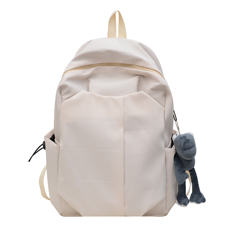 Trendy College student schoolbag, sporty fashion, large-capacity casual backpack, outdoor travel backpack Item Picture