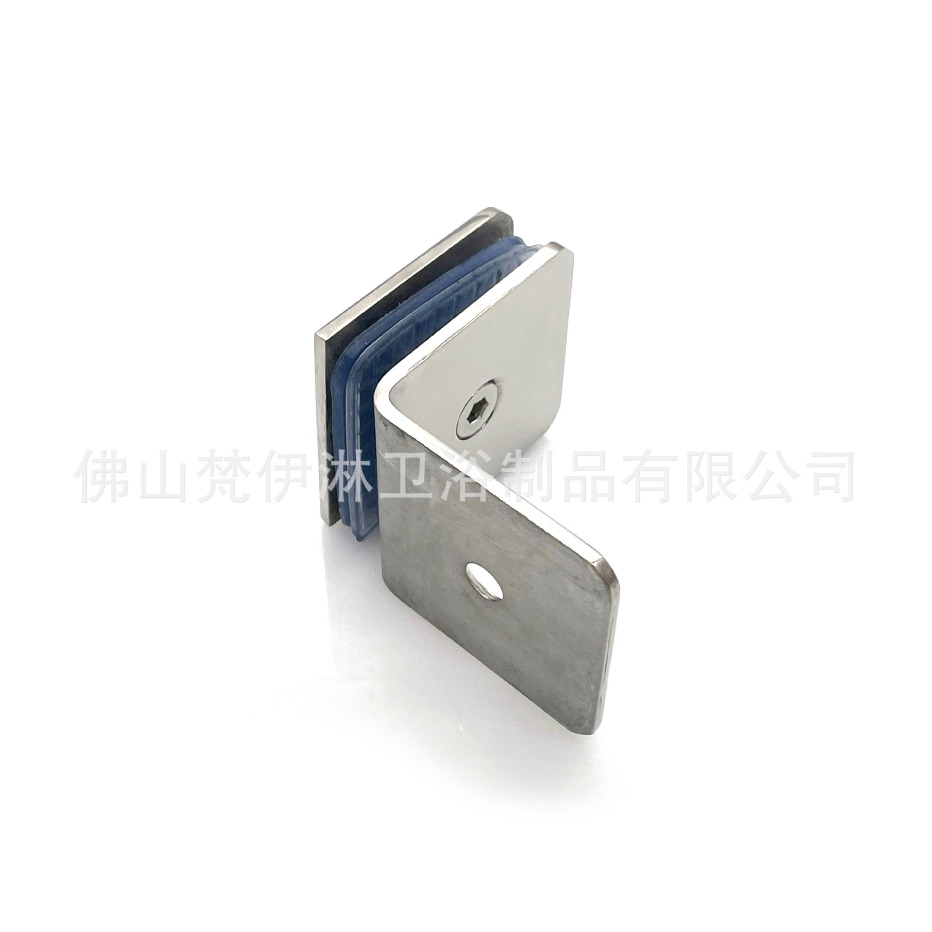 304 stainless steel bathroom glass 90-degree Angle code fixed clamp, straight-edge square bathroom clamp, shower room sliding door wall clamp details Picture