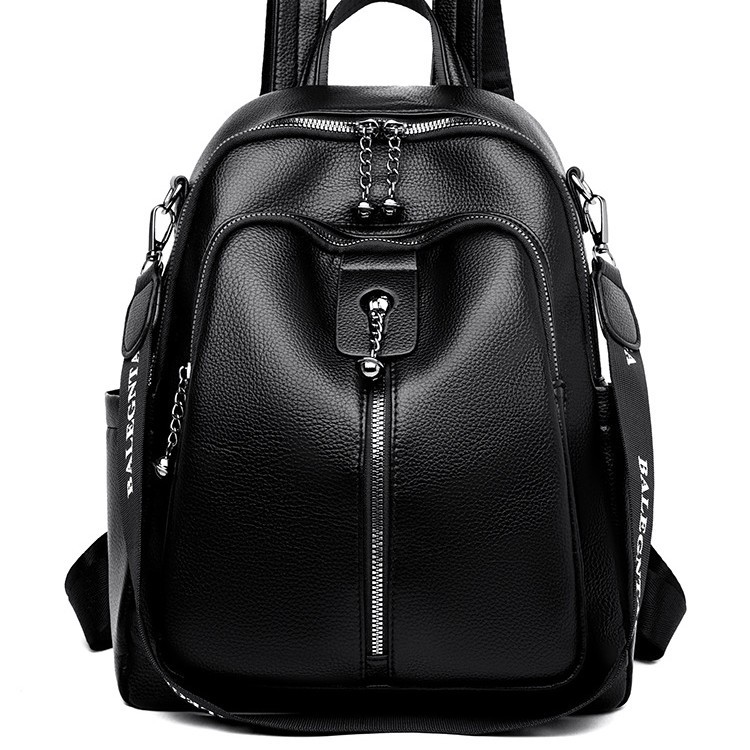 New soft material backpacks for women in autumn and winter, a new Korean-style simple student backpack with large capacity for travel and outings Item Picture