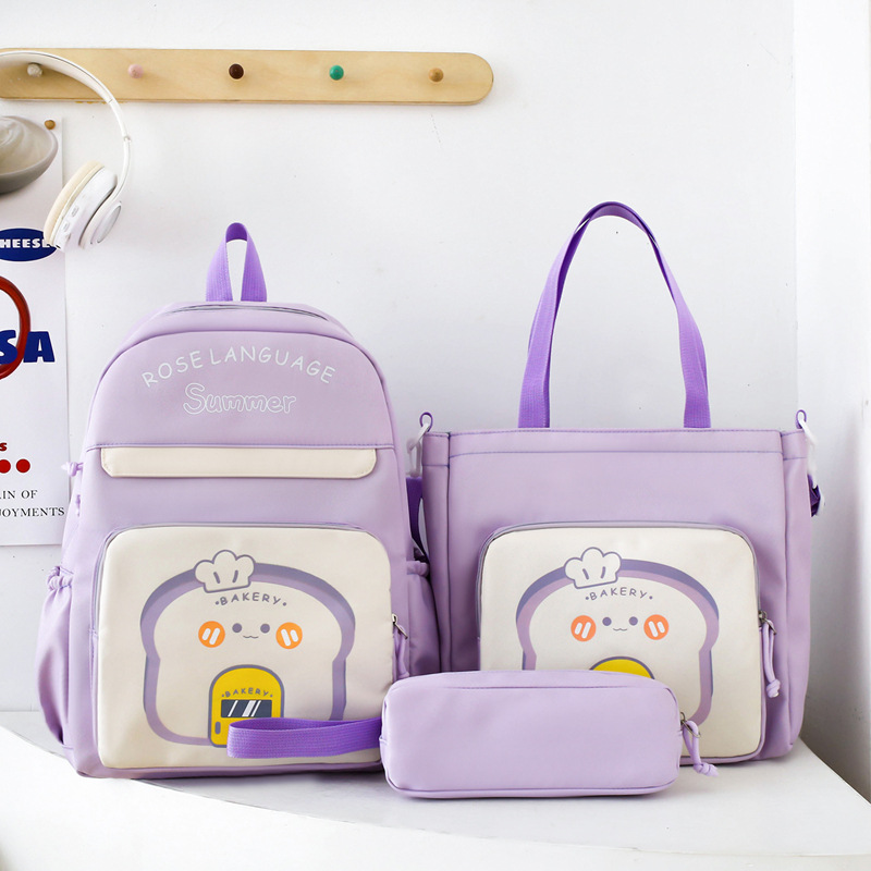 New color-blocking bags, tutorial bags, handbags, junior high school schoolbags, Korean-style cute backpacks, and large-capacity travel bags Application Scenario