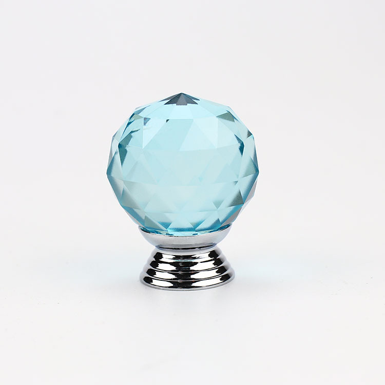 Factory wholesale crystal balls, glass balls, handles, drawers, cabinet door handles, cabinet furniture hardware, 30mm transparent gold Application Scenario