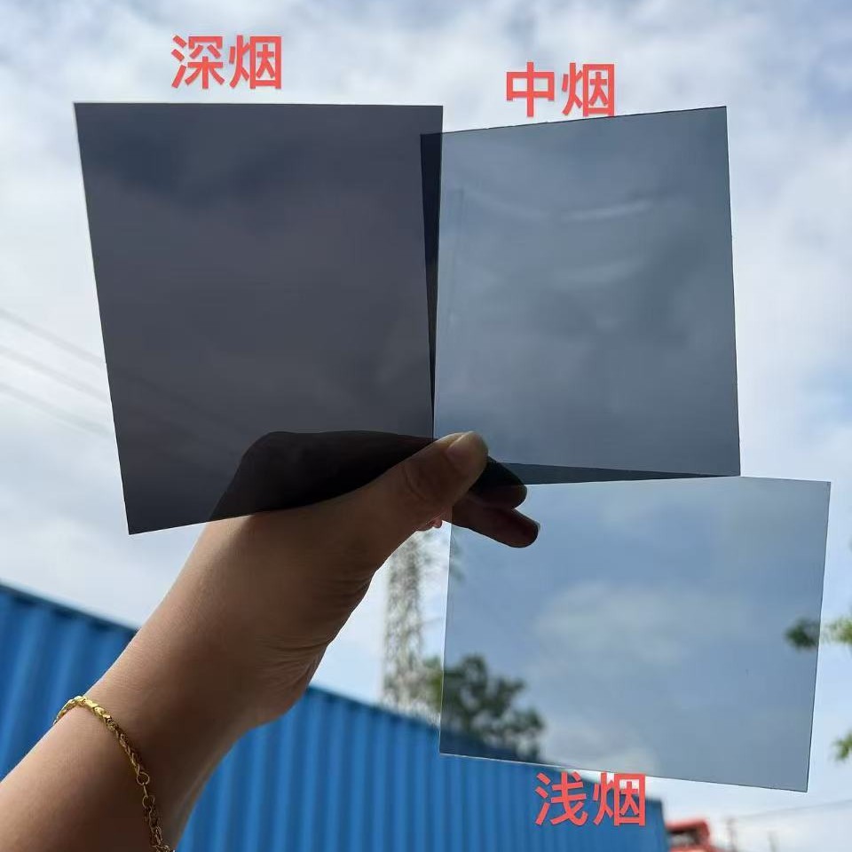 Roof panel, cross-border endurance board, transparent plastic, 1mm transparent canopy, light-transmitting solid hard polycarbonate sheet details Picture