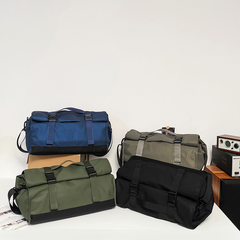 Customized travel bags for business trips and boarding, student luggage backpacks, dry-wet separation, sports and fitness bags that can be printed with logos Specification drawing