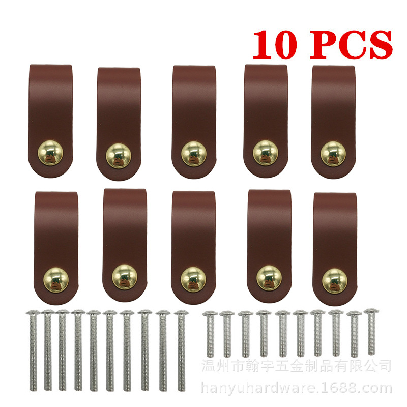 Wenzhou simple leather bags, drawers, cabinets, leather handles, cross-border hardware, leather handles, drawers, door handles Specification drawing
