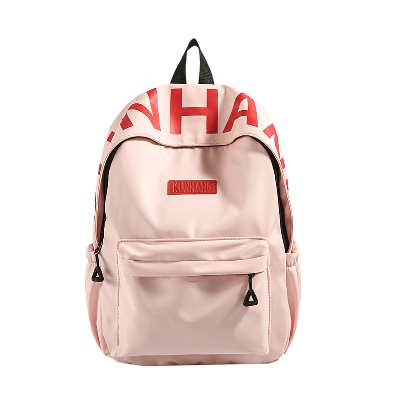 New large-capacity schoolbag, versatile backpack, student backpack, fresh, fashionable and trendy backpack, letter print schoolbag Item Picture
