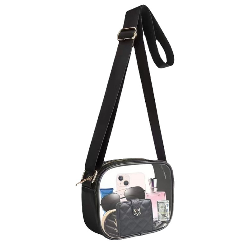 pvc Amazon transparent crossbody bag and transparent wallet bag are suitable for concerts, sports events and festivals Item Picture