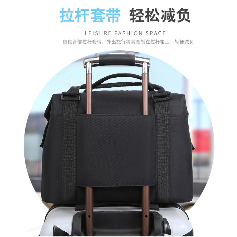 Wholesale sports and fitness bags, short business trips, carry-on luggage storage, single-shoulder solid color Oxford cloth bags, outdoor travel bags Application Scenario