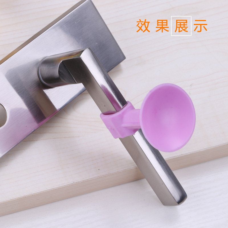 New medium-sized silicone door stop without perforation handle anti-collision bathroom buffer door stop, plastic rubber door collision door stop Specification drawing