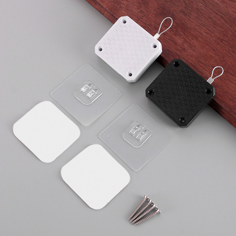 Household door closers without holes, pull rope closers, sliding doors, bedroom doors, simple automatic silent door closers, cabinet door rebound closers full figure