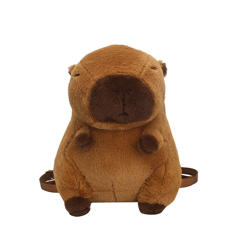 Kabipala plush Cartoon double-shoulder Capybara Bag 2023 New Style Cartoon Girl Gift crossbody Bag Direct sale Item Picture