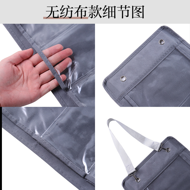 Cross-border bestseller, double-sided 24-compartment door rear hanging bag, home wardrobe hanging towel, clothes and sundries storage bag details Picture