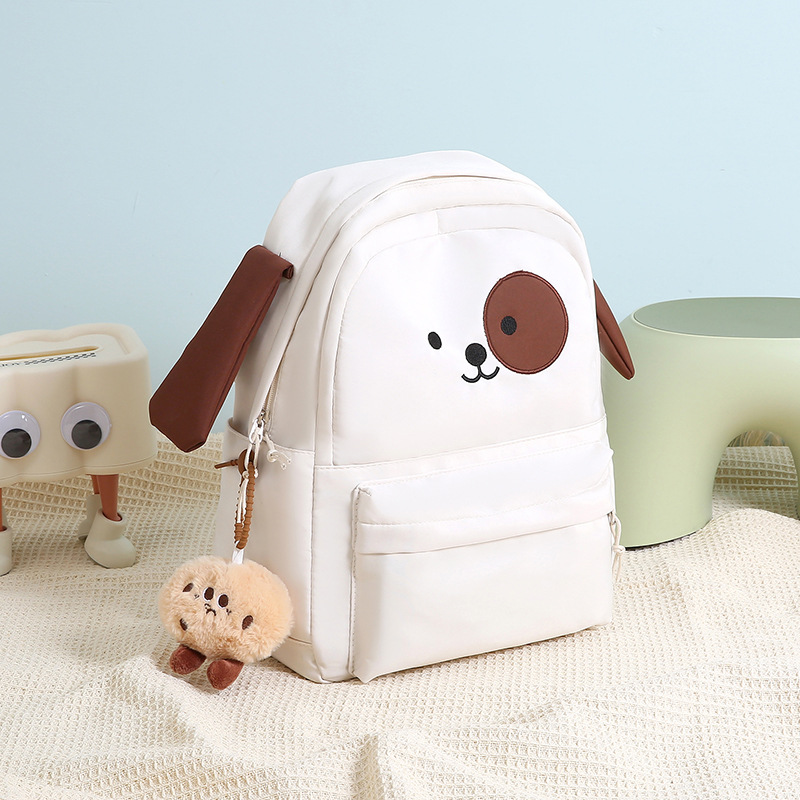 Lightweight puppy schoolbag for girls, cute. Large-capacity backpack for junior high school students and primary school students from grades three to six. Simple backpack Specification drawing