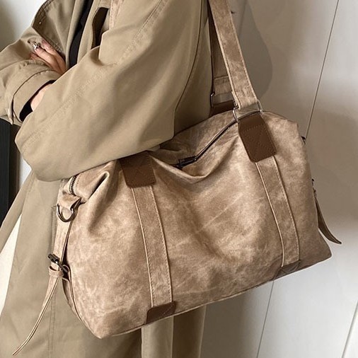 Cool and trendy handbag for women, 2024 new Korean-style casual tote bag, large-capacity crossbody bag, luggage bag Specification drawing
