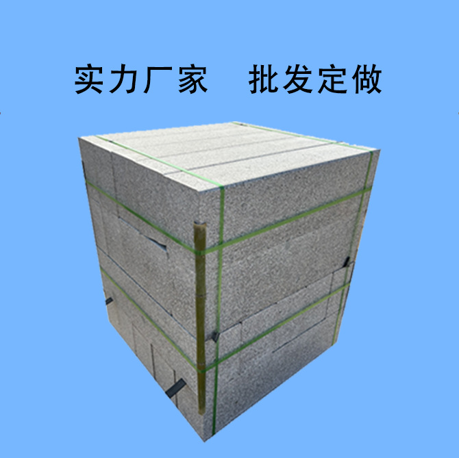 Sesame grey granite curb stones, five-flower road side stones, curb stones, roadside stones, Shandong grey marble Stone Factory full figure