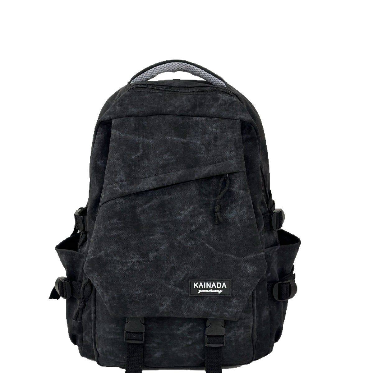 A new Spring 2025 outing backpack in solid color, a large-capacity, casual and simple schoolbag for junior and senior high school students Item Picture