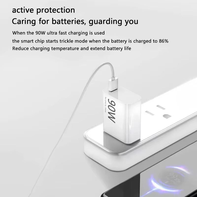 European standard applicable Xiaomi 90W charger Mi 15/pro14Ultra/13Ultra/ Redmi k70e charger head details Picture
