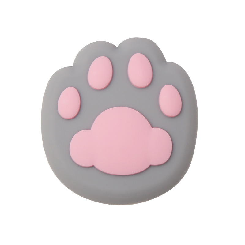 Cute cat paw anti-collision pads, door handles, healing anti-collision stickers, three-dimensional silicone 3D protective wall stickers, decoration wholesale Item Picture