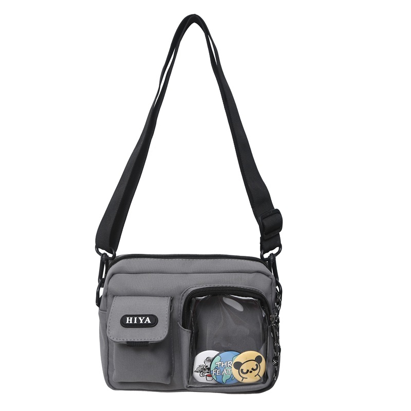 2025 New spring large-capacity small square bag, gender-neutral style, daily portable single-shoulder bag for male and female students, crossbody bag Item Picture