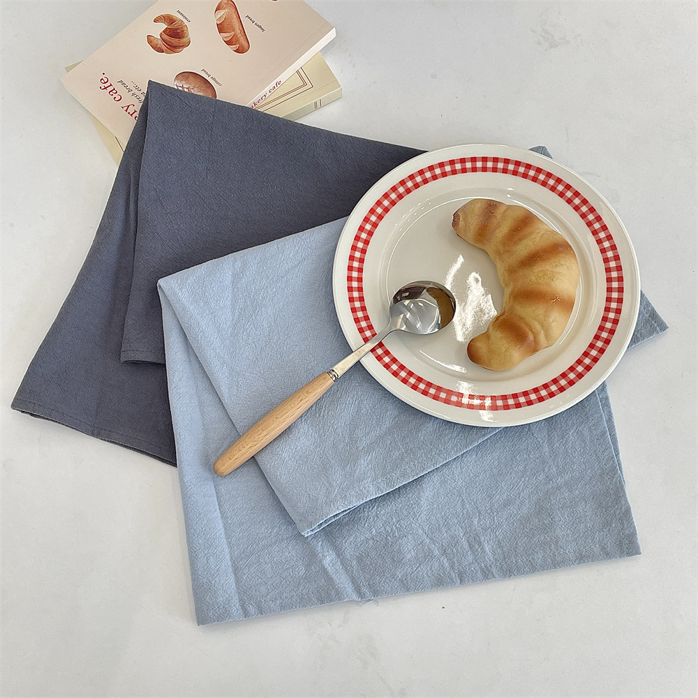 bj250210 solid color placemats, heat-insulating and heat-resistant, high-end tableware MATS, bowl MATS, Western plate MATS, table MATS and coasters details Picture