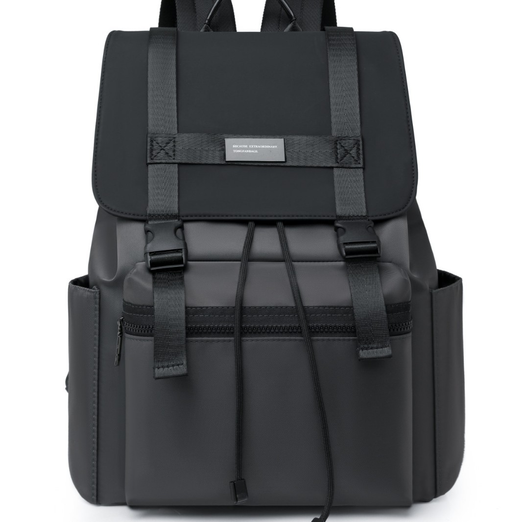 Cross-border Korean version backpacks for men and women, large-capacity computer backpacks, college student schoolbags, casual trendy bags Item Picture