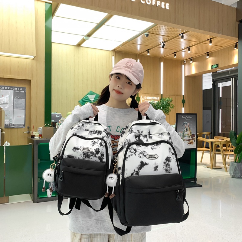 A large-capacity backpack for junior high school girls with high appearance standards, a lightweight backpack for primary school, junior high school and senior high school students details Picture