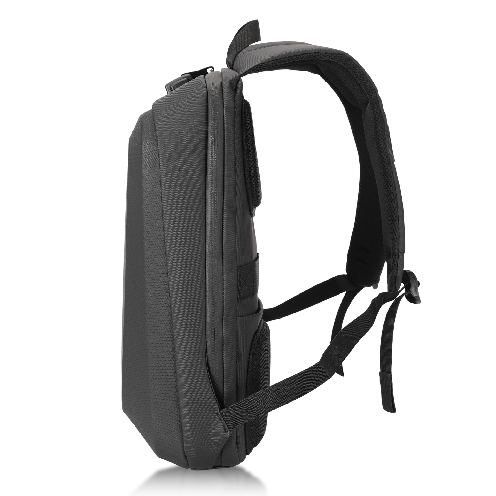 New hard-shell business backpack for men with a high-end feel, large-capacity computer backpack, water-resistant commuting, business trip and travel bag details Picture