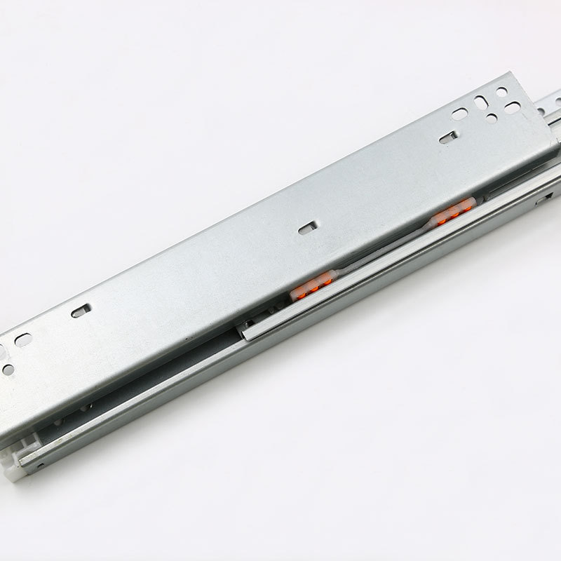 New bottom-mounted sliding rail jewelry cabinet research drawer track display cabinet bottom-mounted three-section glass layer plate support guide rail Application Scenario