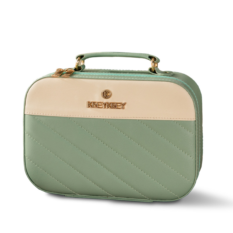 OEM customized skin care and makeup bags, portable large-capacity makeup storage bags, travel multi-functional hand-held makeup cases Item Picture