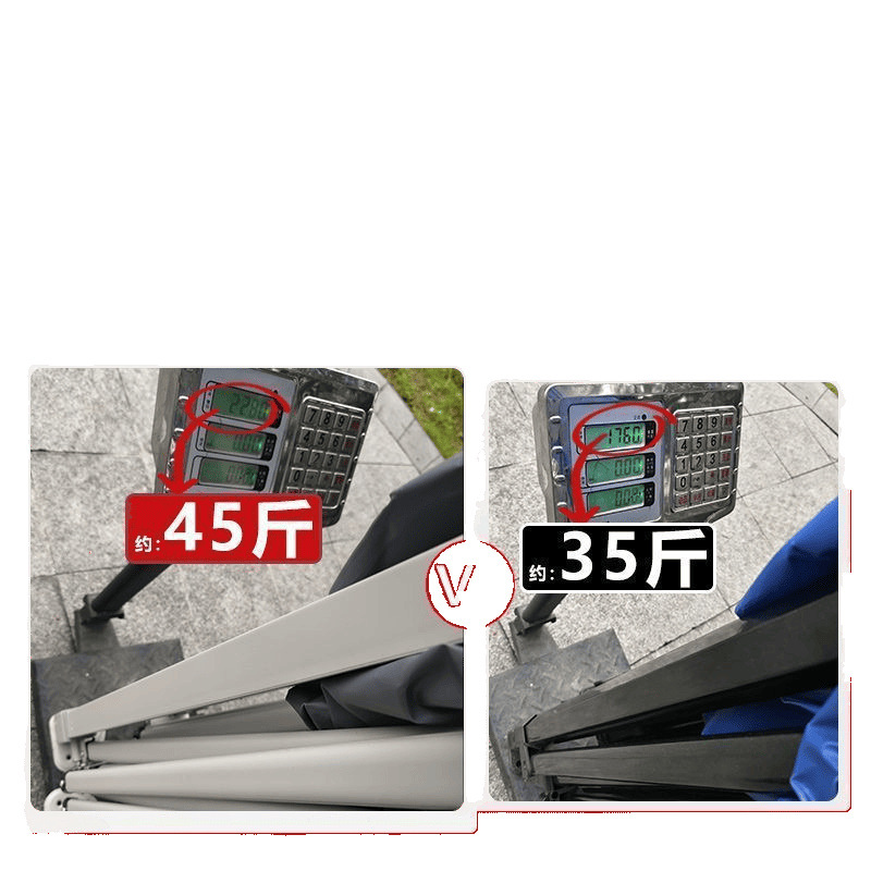 【 Load-bearing capacity 1000 jin 】 Thickened four-legged umbrella tent for street vending, retractable and foldable four-corner sunshade and rain shelter Item Picture