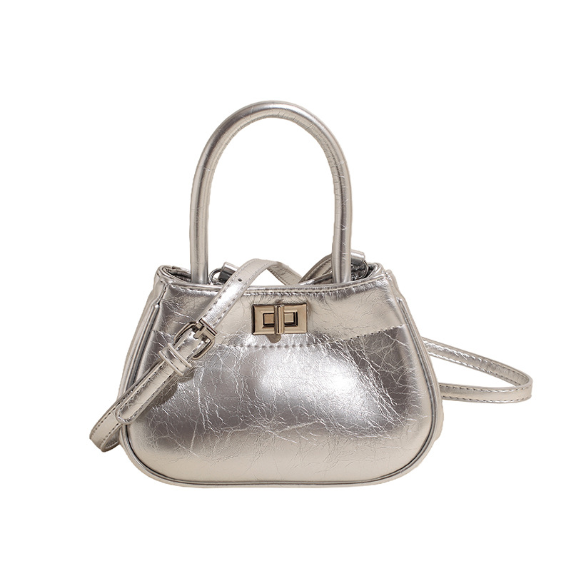 High-end hand-held bucket bag for women 2024 new style, fashionable, simple and versatile single-shoulder bag, niche design casual women's bag Item Picture